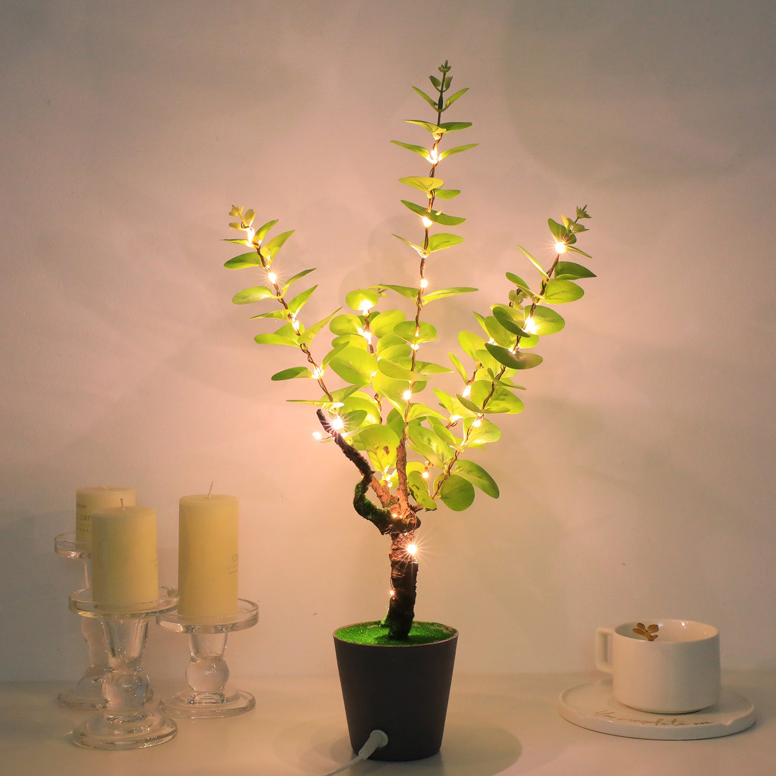 Simulation Plant LED USB Night Lamp
