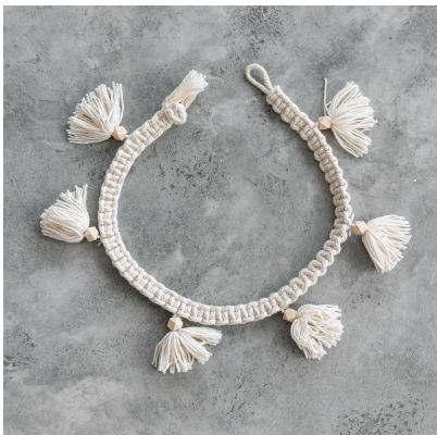 Handwoven Wall Hanging Decor with Flower Vase