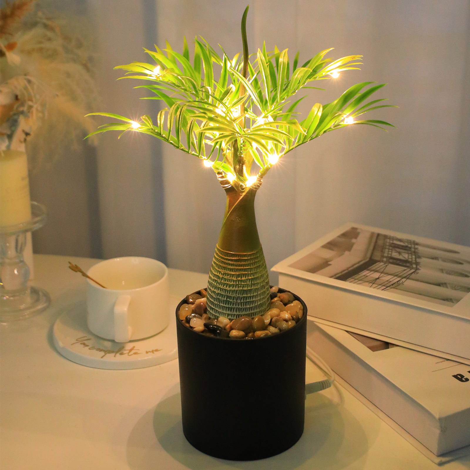 Simulation Plant LED USB Night Lamp